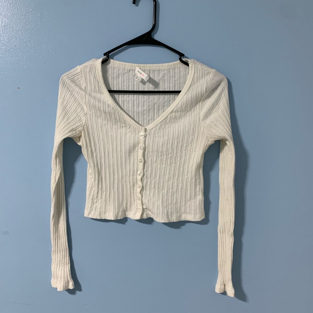 Better Be Cream Ribbed Cardigan